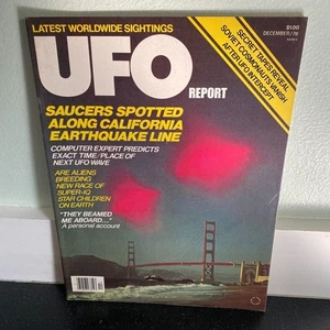 UFO Report Magazine December 1976 California Earthquake Secret Tapes Cosmonauts - Picture 1 of 4