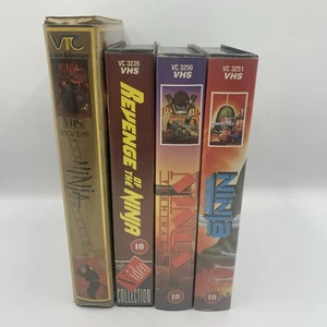 Vintage Ninja VHS Video Bundle Ninja Mission Terminator, Protector, Revenge Of - Picture 1 of 5