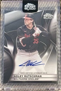2025 Topps Chrome Black Baseball Adley Rutschman Auto - Picture 1 of 2