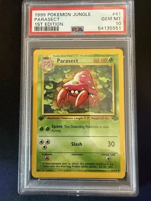 Parasect 41/64 - PSA 10 - 1st Edition Jungle WOTC - Image 1 of 2