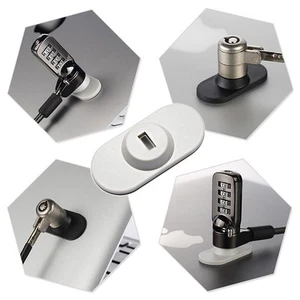 Sicherheitsnotizbuch Laptop Schlossschutz Anti-Denft Tablet Lock Hole Basis - Afbeelding 1 van 7