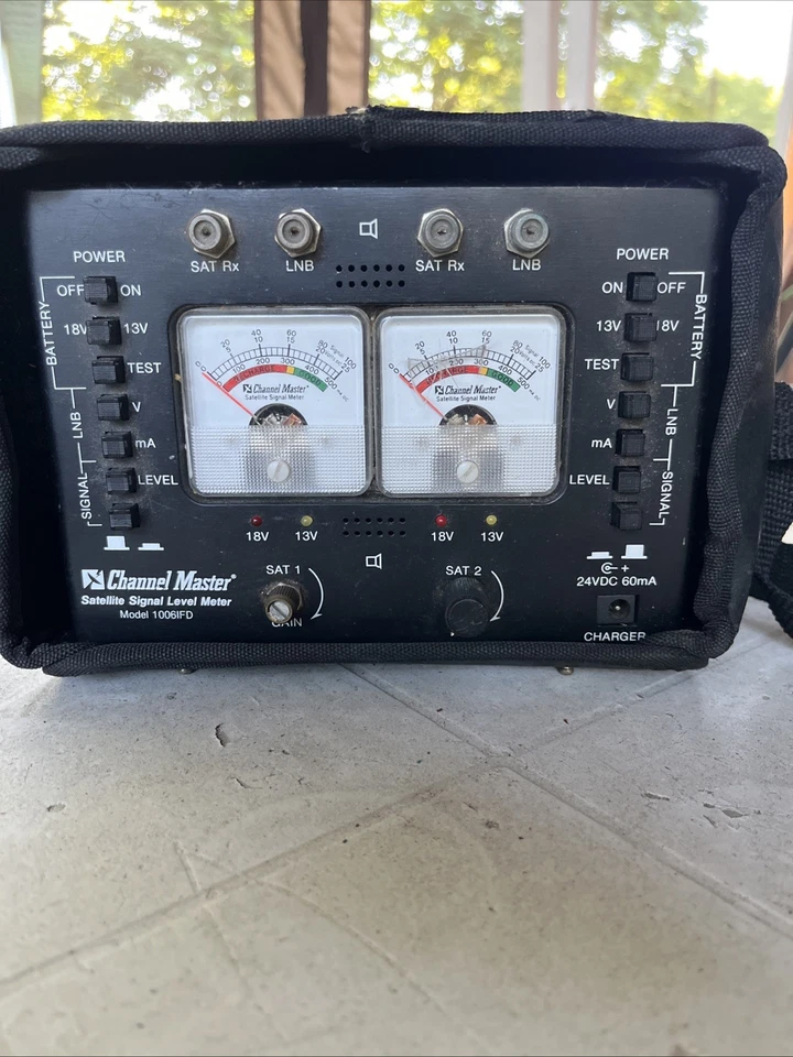 Channel Master Satellite Signal Level Meter Model 10081FD TV Antenna Dish Tester - Image 1 of 1