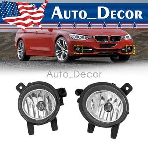 Pair Fog Lights For 2012-18 BMW F30 3 Series Sedan 320i 325i 328i 335i 428i 435i - Picture 1 of 12
