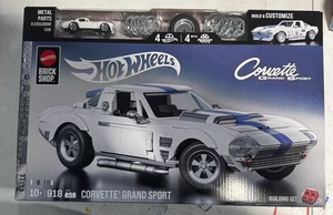 Hot Wheels Mattel Brick Shop Corvette Grand Sport New Sealed - Picture 1 of 2