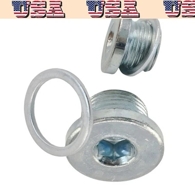 2Pieces Oil Drain Plug & Gasket For 2017 Porsche 718 Cayman USA 90021902031 — 第 1/4 张图片