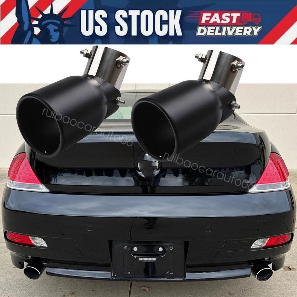 Car Rear Exhaust Pipe Tip StainlessSteel Muffler Tailpipe For 2006 BMW 650 Coupe Foto 1 de 4