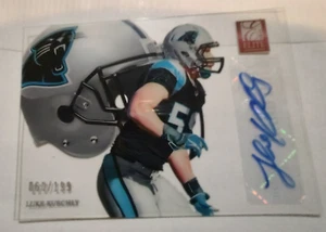 2012 Panini Luke Kuechly Rookie Patch Autographed 060/199 Clear #61 Panthers - Picture 1 of 3