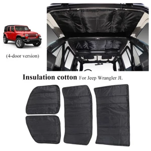 4x Black Car Roof Insulation Cotton Cover Headliner for Jeep Wrangler JL JLU 18+ - Bild 1 von 6