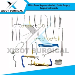 38-teiliges Brustvergrößerungsset, Plastische Chirurgie, Chirurgische Instrumente - Bild 1 von 3