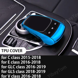 1x TPU Middle Console Mouse Cover Trim for Benz C E GLC GLS V G Class 2016-2019 - Picture 1 of 6