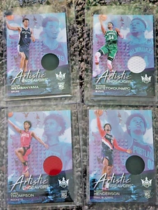 2023-24 Court Kings Artistic Endeavors Wembanyama/Giannis/Thompson/Scoot 4 cards - Picture 1 of 10