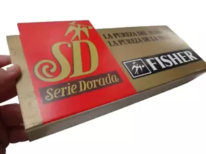 VINTAGE SELTEN ARGENTINIEN ACRYL SCHILD DISPLAY FISHER AURIO RADIO TV GOLDENE SERIE - Bild 1 von 7