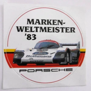 Werbe-Aufkleber Rothmans Porsche Marken Weltmeister 1983 Motorsport - Bild 1 von 1