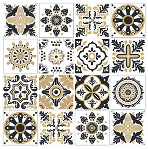 Fliesenaufkleber Mosaik Transfers wasserdicht 24er Pack, 150mm x 150mm 6 Zoll GT10 - Bild 1 von 15