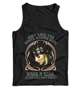 Stevie Nicks Ladies Vest Tank Top Just Like The White Winged Dove Retro Vintage - Picture 1 of 7