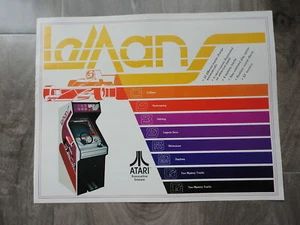 Le Mans Video Arcade Machine Flyer Original Atari Brochure - Picture 1 of 2