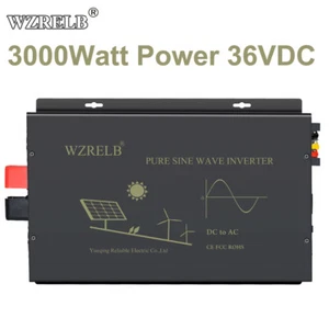 3000W Pure Sine Wave Inverter 36V Power Converter Solar Motor Home Truck Van Car - Picture 1 of 10