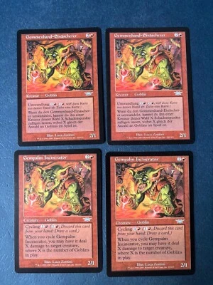 MTG 4X LEGIONS GEMPALM INCINERATOR GERMAN + ENGLISH MAGIC THE GATHERING UNCOMMON - Image 1 of 4