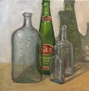 Bottles - Original Oil Painting - Picture 1 of 1