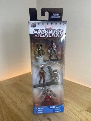 Marvel Guardians Galaxy Jada Nano figuras de metal paquete de 5 Rocket Groot Gamora Drax NUEVO Foto 1 de 4