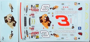 POWERSLIDE 335 #3 GOODWRENCH TAZ 2000 CHEVY D EARNHARDT 1/24 WATERSLIDE DECAL - Picture 1 of 4