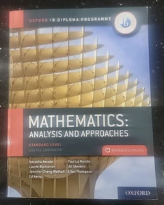 IB Mathematics Analysis and Approaches textbook Standard Level Quick Ship - Picture 1 of 3