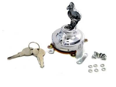 Harley Davidson ignition switch. Chrome 5 terminal 1936-1946 EL FL WL UL 32-0455 - Image 1 of 3