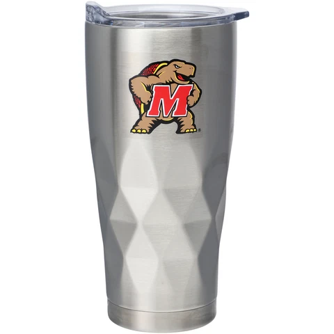 Maryland Terrapins 22oz. Diamond Bottom Stainless Steel Tumbler Cover