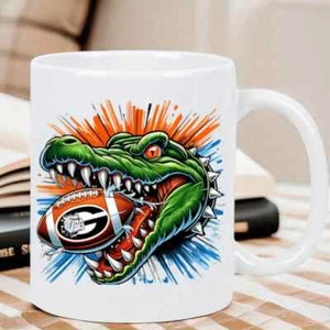NCAA Florida Gators Georgia Bulldogs Football Cup Rivalry Coffee Mug 11oz - Picture 1 of 4