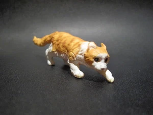 Dollhouse Miniature Fairy Garden Cat / Kitten 3 - American Curl Yellow 7.5cm - Picture 1 of 2