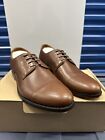 JCrew $288 Leather Lace Up Cap-Toe Bluchers 13 Leather Shoes BS113 Embed Brown
