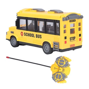 Schulbus Spielzeug 1/30 Maßstab Karosserieleuchte vorwärts rückwärts Funktion Kunststoff RC Auto FS - Bild 1 von 12