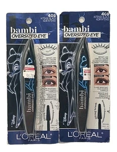 ( LOT OF 2 ) L'ORÉAL • Bambi OVERSIZED EYE Mascara # 408  • INTENSE BLACK - Picture 1 of 8