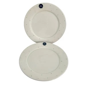 TU Sainsburys Green Polka Dot Side Plate x2 Plates Earthenware 8.5 inches BNWT - Picture 1 of 5