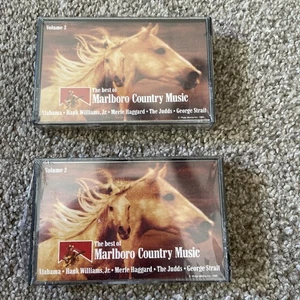 The Best of Marlboro Country Music Vol 2 (Cassette Tape 1986 NEW) George Strait+ - Picture 1 of 2