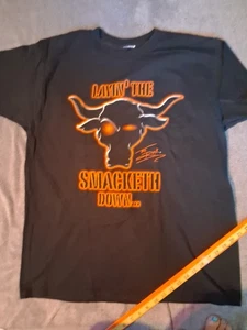The Rock Layin The Smack Smacketh Down XL T Shirt Ruddy Poo Candy As* WWF - Picture 1 of 6
