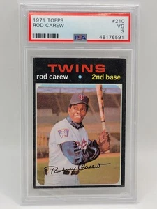 1971 TOPPS ROD CAREW #210 PSA 3 VG HOF - Picture 1 of 2