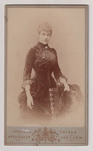 CDV Otto Mayer/Dresden - Portrait de femme - Vintage print c.1889 - Picture 1 of 2