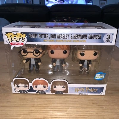 Harry Ron & Hermione 3pack pops - Harry Potter - Funko Pop! Vinyl 2015 - Vaulted - image 1 of 4
