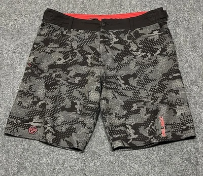 Шорты мужские Pelagic 40x11 Sharkskin Pro камуфляжные серые черные функциональные эластичные для плавания - Изображение 1 из 4