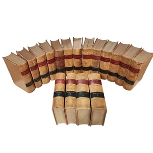 Antique 1888 Notes on California Reports Leather Bound Books Volumes 1-4 13 More - Picture 1 of 11