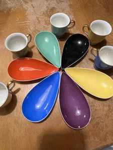 Rosenthal Puzzleschale Selb-Plossberg Germania Set di 6 con 5 tazze da tè multicolore - Foto 1 di 20