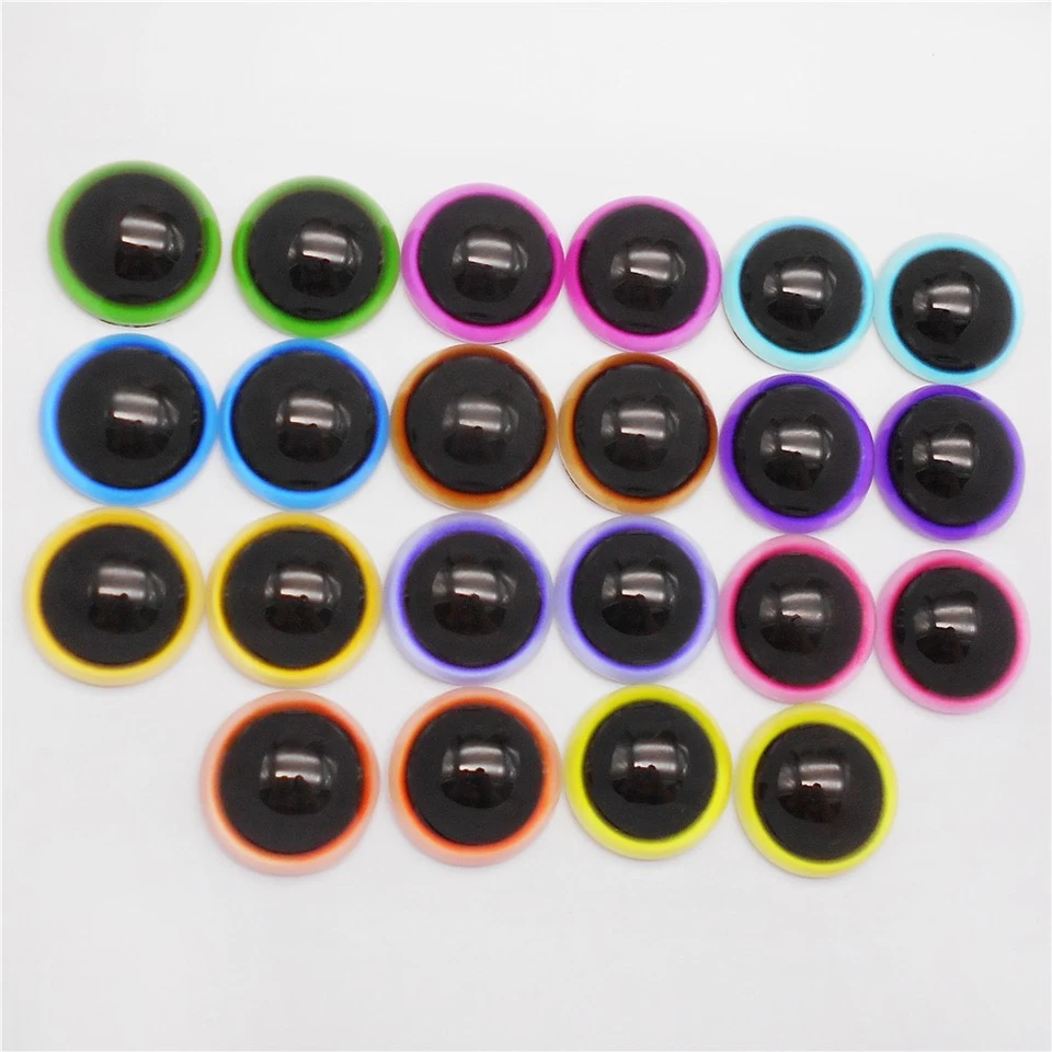 Glass Animal Eyes Hemisphere Ball Eyes Cabochons for DIY Plush Doll Toy Making - Image 1 of 4