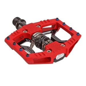 Crank Brothers Double Shot 3 hybrid pedals, red/black - Picture 1 of 3