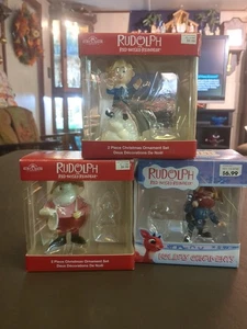  Yukon Cornelius, Hermey, Santa Ornaments Kurt Adler & Enesco  - Picture 1 of 4