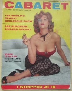 CABARET Magazine September 1956 w Article About The Stork Club & El Morocco - Picture 1 of 6