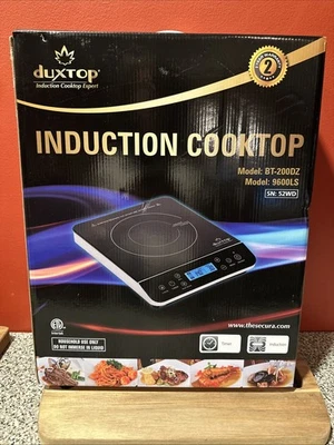 Cooktop de indução portátil Duxtop LCD 1800W - Prata/preto - Imagem 1 de 4