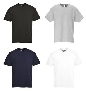 Portwest B195 Turin Premium T-Shirt Cotton Short Sleeve Unisex Design - Picture 1 of 9