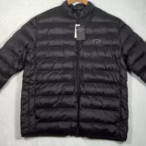 Callaway Golf Jacket performance Puffer Full Zip Caviar Black NWT Men X-Large - Picture 1 of 8