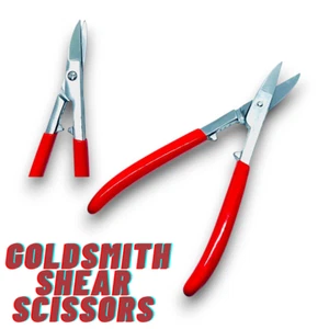 Heavy Duty Tin Snips Scissors for Soft Metal, Jewelry, Goldsmith Shears - Picture 1 of 2